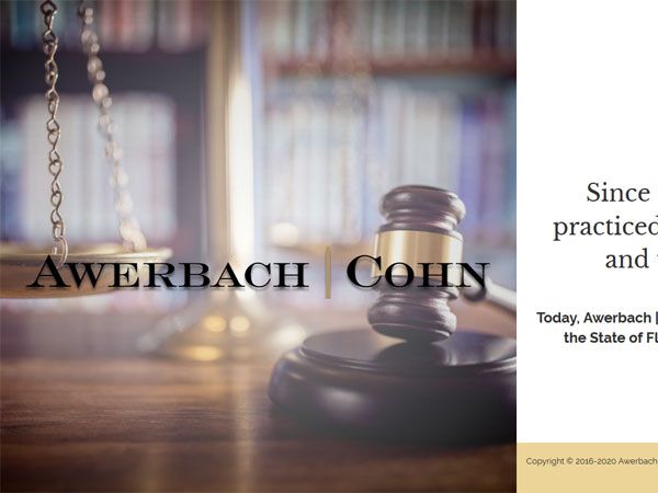 Awerbach & Cohn Landing Page