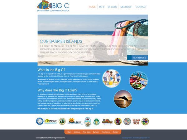 Barrier Islands Gov. Council Landing Page