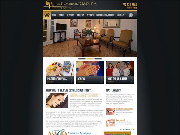 St. Pete Cosmetic Dentistry Landing Page
