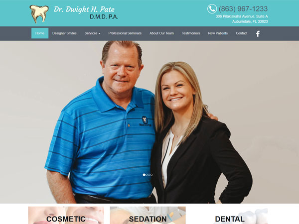 Dr. Pate MD Landing Page