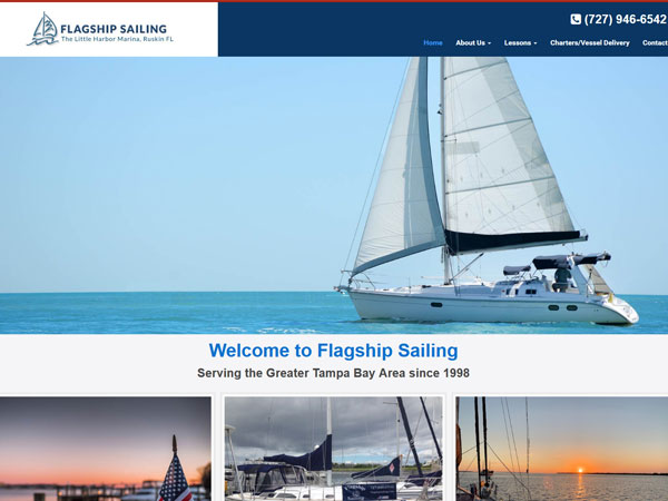 Flagship Sailing Landing Page
